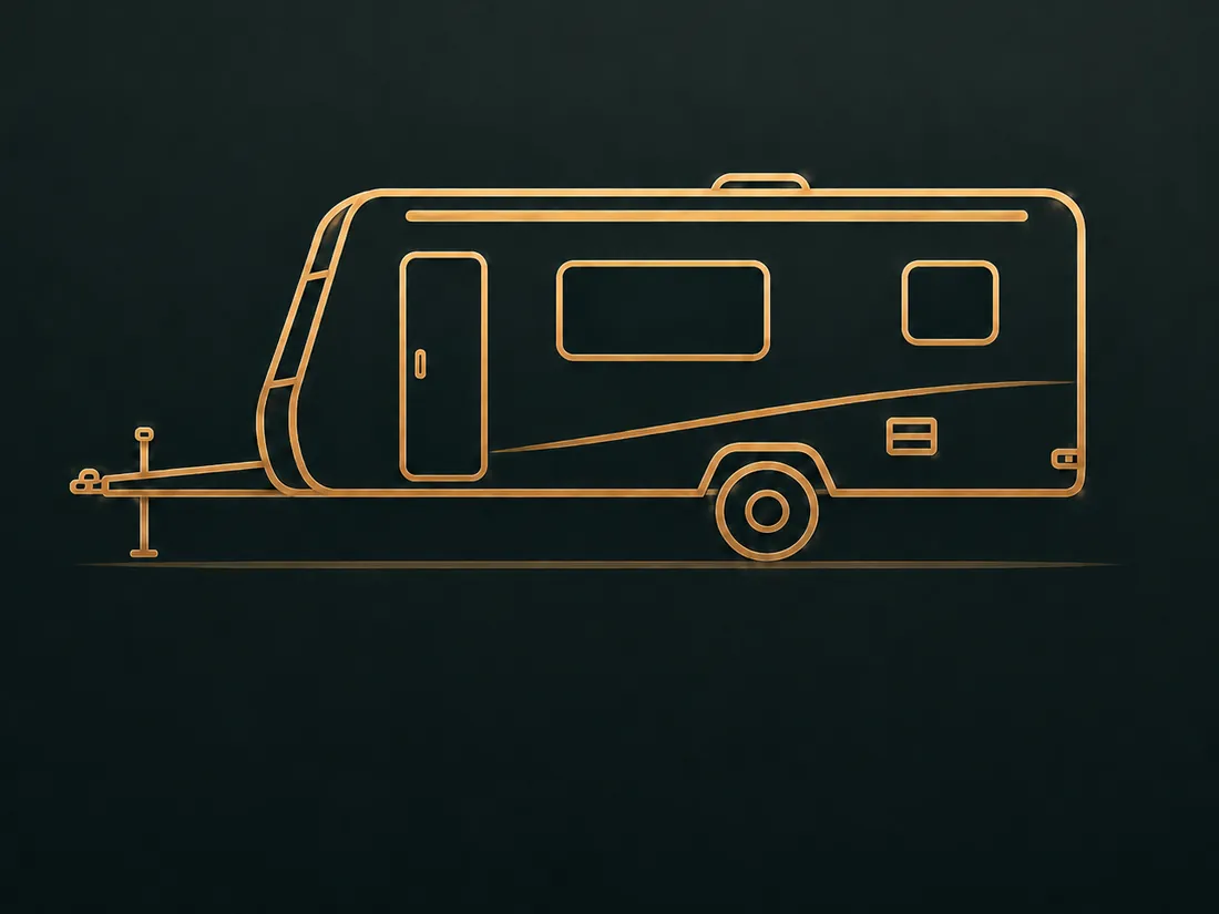 Travel trailer illustration