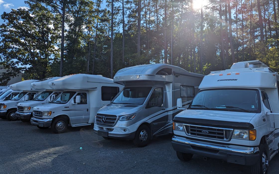 Hand-picked Class B and Class C motorhomes on the Stream RV lot in Creedmoor, NC